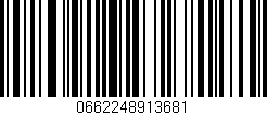 Código de barras (EAN, GTIN, SKU, ISBN): '0662248913681'