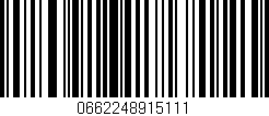 Código de barras (EAN, GTIN, SKU, ISBN): '0662248915111'