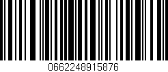 Código de barras (EAN, GTIN, SKU, ISBN): '0662248915876'