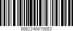 Código de barras (EAN, GTIN, SKU, ISBN): '0662248915883'