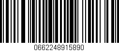 Código de barras (EAN, GTIN, SKU, ISBN): '0662248915890'