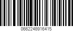 Código de barras (EAN, GTIN, SKU, ISBN): '0662248916415'