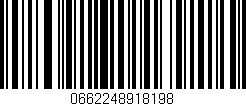 Código de barras (EAN, GTIN, SKU, ISBN): '0662248918198'
