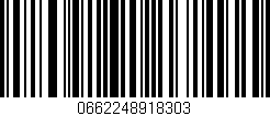 Código de barras (EAN, GTIN, SKU, ISBN): '0662248918303'
