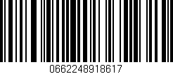 Código de barras (EAN, GTIN, SKU, ISBN): '0662248918617'