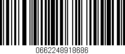 Código de barras (EAN, GTIN, SKU, ISBN): '0662248918686'