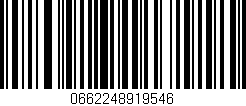 Código de barras (EAN, GTIN, SKU, ISBN): '0662248919546'