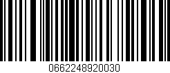 Código de barras (EAN, GTIN, SKU, ISBN): '0662248920030'