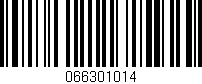 Código de barras (EAN, GTIN, SKU, ISBN): '066301014'