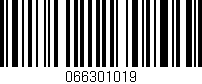 Código de barras (EAN, GTIN, SKU, ISBN): '066301019'