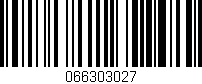 Código de barras (EAN, GTIN, SKU, ISBN): '066303027'