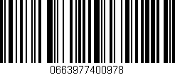 Código de barras (EAN, GTIN, SKU, ISBN): '0663977400978'
