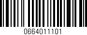 Código de barras (EAN, GTIN, SKU, ISBN): '0664011101'