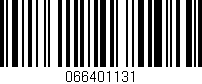 Código de barras (EAN, GTIN, SKU, ISBN): '066401131'