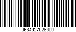 Código de barras (EAN, GTIN, SKU, ISBN): '0664327026800'
