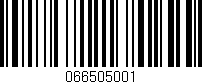 Código de barras (EAN, GTIN, SKU, ISBN): '066505001'