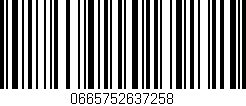 Código de barras (EAN, GTIN, SKU, ISBN): '0665752637258'