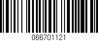 Código de barras (EAN, GTIN, SKU, ISBN): '066701121'