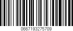 Código de barras (EAN, GTIN, SKU, ISBN): '0667193275709'