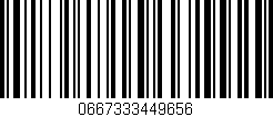 Código de barras (EAN, GTIN, SKU, ISBN): '0667333449656'