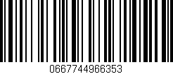 Código de barras (EAN, GTIN, SKU, ISBN): '0667744966353'