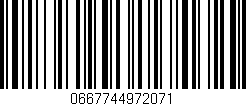 Código de barras (EAN, GTIN, SKU, ISBN): '0667744972071'