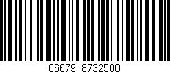 Código de barras (EAN, GTIN, SKU, ISBN): '0667918732500'