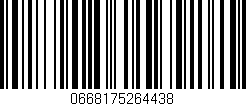 Código de barras (EAN, GTIN, SKU, ISBN): '0668175264438'