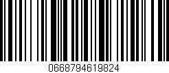 Código de barras (EAN, GTIN, SKU, ISBN): '0668794619824'