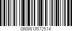 Código de barras (EAN, GTIN, SKU, ISBN): '0669818572514'