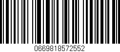 Código de barras (EAN, GTIN, SKU, ISBN): '0669818572552'