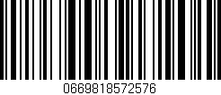 Código de barras (EAN, GTIN, SKU, ISBN): '0669818572576'