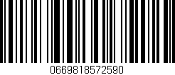 Código de barras (EAN, GTIN, SKU, ISBN): '0669818572590'