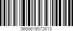 Código de barras (EAN, GTIN, SKU, ISBN): '0669818572613'