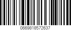 Código de barras (EAN, GTIN, SKU, ISBN): '0669818572637'