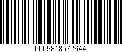 Código de barras (EAN, GTIN, SKU, ISBN): '0669818572644'