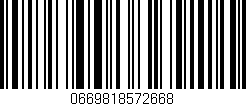Código de barras (EAN, GTIN, SKU, ISBN): '0669818572668'