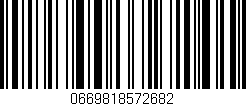 Código de barras (EAN, GTIN, SKU, ISBN): '0669818572682'