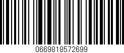 Código de barras (EAN, GTIN, SKU, ISBN): '0669818572699'