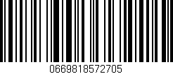 Código de barras (EAN, GTIN, SKU, ISBN): '0669818572705'