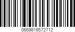 Código de barras (EAN, GTIN, SKU, ISBN): '0669818572712'