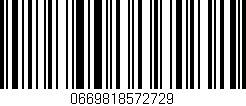Código de barras (EAN, GTIN, SKU, ISBN): '0669818572729'