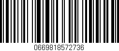 Código de barras (EAN, GTIN, SKU, ISBN): '0669818572736'