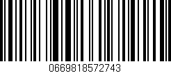 Código de barras (EAN, GTIN, SKU, ISBN): '0669818572743'