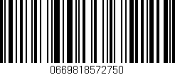 Código de barras (EAN, GTIN, SKU, ISBN): '0669818572750'
