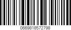 Código de barras (EAN, GTIN, SKU, ISBN): '0669818572798'
