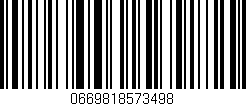 Código de barras (EAN, GTIN, SKU, ISBN): '0669818573498'