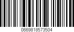 Código de barras (EAN, GTIN, SKU, ISBN): '0669818573504'