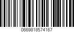 Código de barras (EAN, GTIN, SKU, ISBN): '0669818574167'