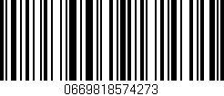 Código de barras (EAN, GTIN, SKU, ISBN): '0669818574273'